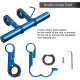 Bike Handlebar Extender Bracket for Clamp Speedometer Headlight GPS Phone Holder with Hex wrench - Blue