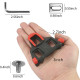 Bike Cleats Compatible with Look Delta and Shimano Pedals 6 Degree Float - Black + Red