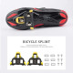 Bike Cleats Compatible with Look Delta and Shimano Pedals 6 Degree Float - Black + Yellow