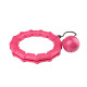 24 Knots Weighted Hula Hoop Adult Smart Hoola for Waist Fitness - Pink