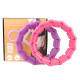 24 Knots Weighted Hula Hoop Adult Smart Hoola for Waist Fitness - Pink