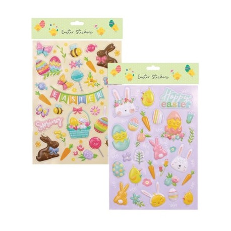 Assorted Easter Bubble Sticker Set