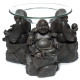 Peace of the East Wood Effect Chinese Buddha Oil &amp; Wax Burner