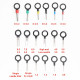 38 pcs Car Terminal Removal Tool Wire Plug Connector Extractor Puller Release Pin