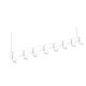 Over The Door 8 Hooks Hanger Racks Organizer Clothes Storage Towel Coat Rack - White