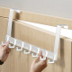 Over The Door 8 Hooks Hanger Racks Organizer Clothes Storage Towel Coat Rack - White