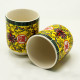 6x Herbal Tea Cups - Long Life Oriental Design