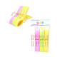 4 Pack Jumbo Washing Line Clips Multicolour Clip for Household Use