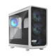 Fractal Design Meshify 2 RGB (White TG) Gaming Case w/ Light Clear Glass Window, E-ATX, Angular Mesh Front, 4 RGB Fans, Fan Hub,