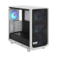 Fractal Design Meshify 2 RGB (White TG) Gaming Case w/ Light Clear Glass Window, E-ATX, Angular Mesh Front, 4 RGB Fans, Fan Hub,