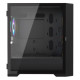 Vida Cyclone Black ARGB Gaming Case w/ Glass Window, Micro ATX, 4x ARGB Fans, Grill/Mesh Front