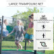 10ft Trampoline Net Replacement Enclosure, Black