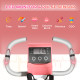 2-in-1 Folding Exercise Bike with 8-Level Magnetic Resistance, Arm Resistance Band, Pulse Sensor, Pink