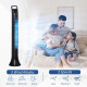 36&#039;&#039; Freestanding Tower Fan, 3 Speed 3 Mode, 7.5h Timer, 70 Degree Oscillation, LED Panel, 5M Remote Controller, Black