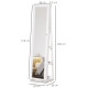 360° Swivel Jewellery Cabinet, Mirror Armoire, Full Length Mirror, Lockable Jewellery Organizer with Built-In Small Mirror, Whit