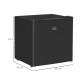 46 Litre Table Top Mini Fridge, Small Fridge with Ice Box, Reversible Door, Adjustable Temperature and Legs, Mini Fridge for Bed