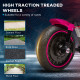 6v Electric Motorbike with Training Wheels, One-Button Start - Pink