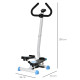 Twister Stepper Height Adjustable Step Machine, with LCD Screen - Blue