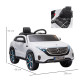 Benz EQC 400 12V Electric Ride On Kids Car Toy with Remote Control, Realistic Features, Black | Aosom UK