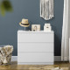 Chest of Drawers, 3-Drawer Storage Organiser Unit for Bedroom, Living Room, White