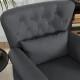 Chesterfield-Style Accent Chair - Grey