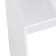 Computer Desk with Drawers, Dressing Table, High Gloss Home Office Writing Workstation, White