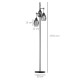 170cm Industrial 3-Light Floor Lamp, Dimmable Standing Lamp with Steel Lampshades for Living Room, Bedroom, Dinging Room, Study,