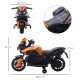 Kids Electric Motorbike 6V Ride on Motorcycle Vehicle w/ Lights Horn Sounds for 1.5-4 Years Old Orange