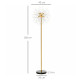 160cm Dandelion-Crystallite Floor Lamp, with Foot Switch