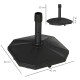 Outsunny 18kg Patio Parasol Base, Garden Concrete Umbrella Base, Outdoor Umbrella Stand Holder for Parasol Poles 34mm, 38mm and 