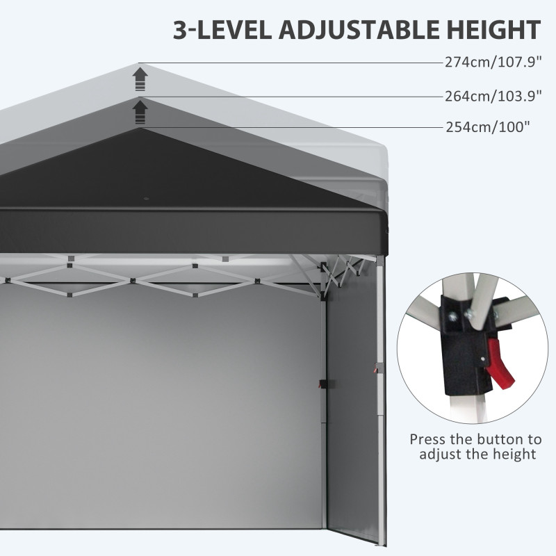 VOUNOT Tuinpaviljoen, 3 x 3 m, pop-up tent, opvouwbaar VOUNOT Tuinpaviljoen, 3 x 3 m, pop-up tent, opvouwbaar
