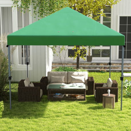 Outsunny 3 x 3m Pop-Up Gazebo, with Accessories - Green