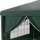 Outsunny 3 x 6m Pop-Up Gazebo, with Curtain Walls and Windows - Dark Green