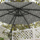 Outsunny 3(m) Convertible Cantilever Parasol and Centre-post Garden Parasol with Cross Base, 360° Rotation Banana Parasol with C