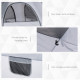 Outsunny 4 Person Automatic Camping Tent, Outdoor Pop Up Tent, Portable Backpacking Dome Shelter, Light Grey