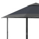 Outsunny 4 x 4m Pop-up Gazebo Double Roof Canopy Tent with UV Proof, Roller Bag &amp; Adjustable Legs Outdoor Party, Steel Frame, Gr