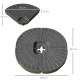 Outsunny Set of 4 Fillable Parasol Weights - 100kg