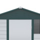 Outsunny 9x 6FT Metal Outdoor Garden Shed, Galvanised Tool Storage Shed w/ Sloped Roof, Lockable Door for Patio Lawn, Green