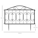 Outsunny Decorative Garden Fencing, 4PCs Outdoor Picket Fence Panels, Rustproof Metal Wire Landscape Flower Bed Border Edging An