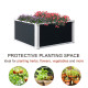 Outsunny 96L Raised Garden Bed, Weather-resistant PP Planter Box Containers for Outdoor Patio Plant Flower Vegetable, 60 x 60 x 