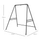 Outsunny Hammock Chair Stand, Hanging Heavy Duty Metal Frame Hammock Stand for Hanging Hammock Air Porch Swing Chair, Egg Chair,