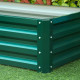 Outsunny Raised Beds for Garden, Galvanized Outdoor Planters, for Herbs and Vegetables, Use for Patio, Backyard, Balcony, Green