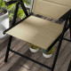 Outsunny Set of Two Padded Garden Chairs - Khaki