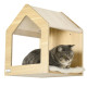 PawHut 8 Piece Cat Shelves Set, with Cat House, Three Perches, Three Scratching Posts