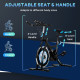 Stationary Exercise Bike, 8kg Flywheel Indoor Cycling Workout Fitness Bike, Adjustable Resistance Cardio Exercise Machine w/ LCD