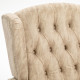 Chesterfield-Style Reclining Armchair - Beige