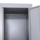 Vinsetto Locker Cabinet Storage Cold Rolled Steel w/ Shelves Vertical Cupboard Grey 38 x 46 x 180 cm