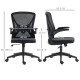 Vinsetto Mesh Back Office Chair, with Flip-Up Arms - Black