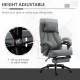 Vinsetto Office Chair, Fabric Desk Chair with Adjustable Massage Pillow, USB Power and Retractable Footrest, High Back, 360° Swi