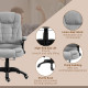 Vinsetto Office Chair, Ergonomic Desk Chair with 6-Point Massage and Back Heated, Linen-Feel Fabric Computer Gaming Chair with A